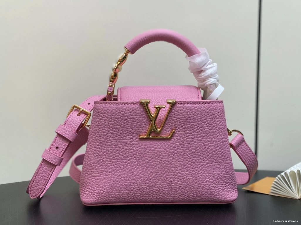FS CHEAP CAPUCINES VUITTON MINI-21*14*8CM LOUIS 0716
